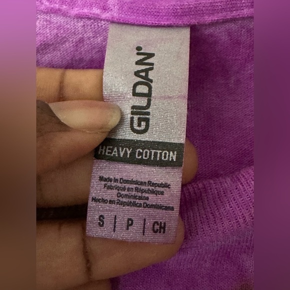 Gildan Tie Dye Multicolored Print Shirt With Quote Be Kind Size S - Picture 4 of 8